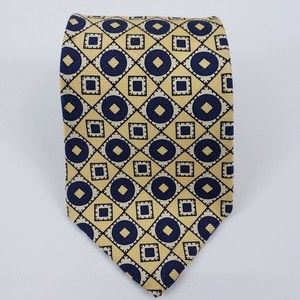 Vintage Tommy Hilfiger Geometric Print Silk Tie